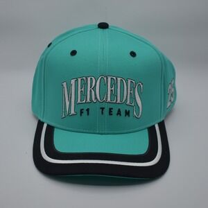 Adidas Mercedes AMG Petronas F1 Team Las Vegas Snapback Hat Cap Teal 2025 NWT